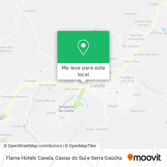 Flame Hotels Canela mapa