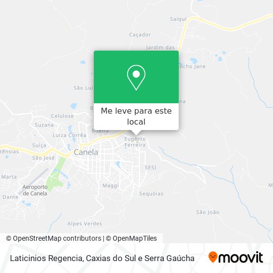 Laticinios Regencia mapa