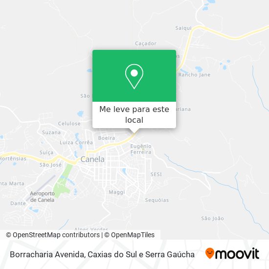 Borracharia Avenida mapa