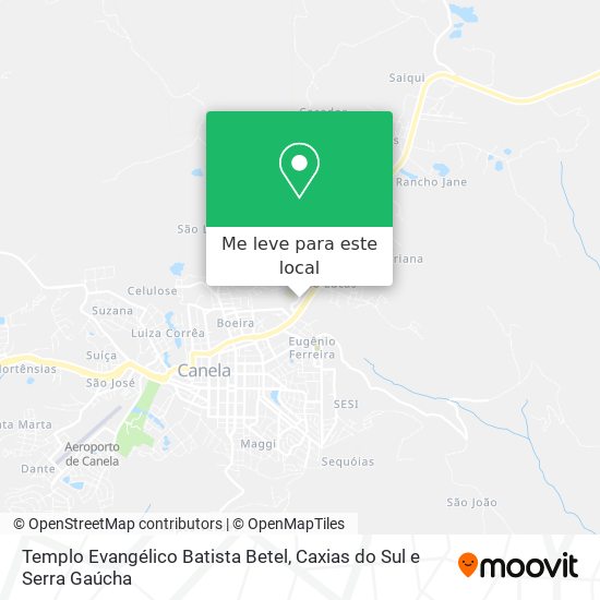 Templo Evangélico Batista Betel mapa