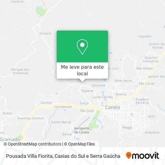 Pousada Villa Fiorita mapa