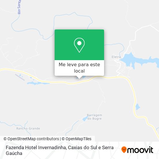 Fazenda Hotel Invernadinha mapa