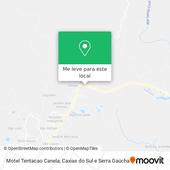 Motel Tentacao Canela mapa