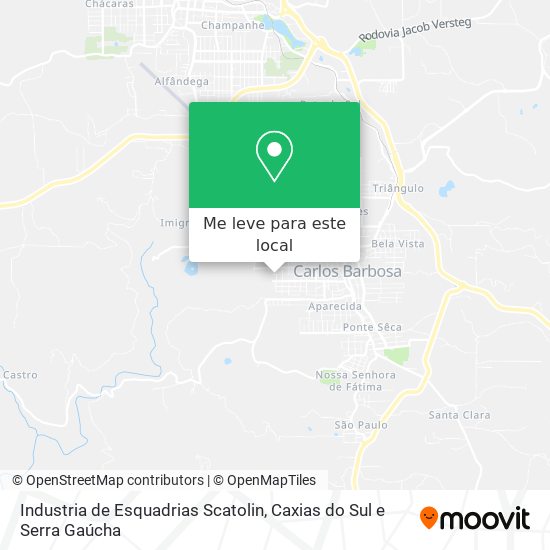 Industria de Esquadrias Scatolin mapa