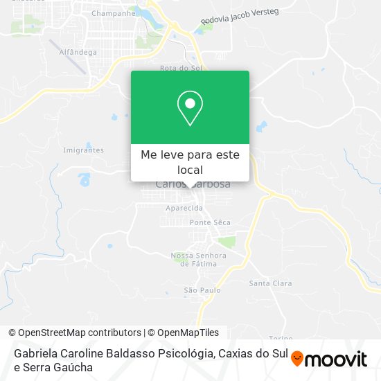 Gabriela Caroline Baldasso Psicológia mapa