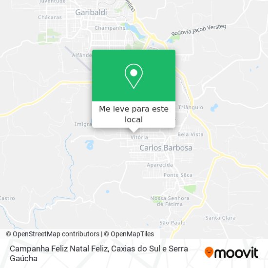 Campanha Feliz Natal Feliz mapa