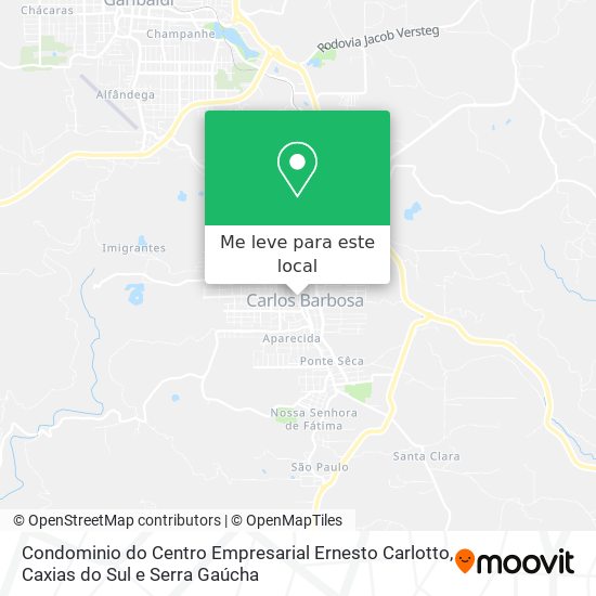 Condominio do Centro Empresarial Ernesto Carlotto mapa