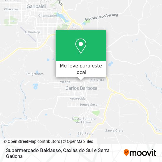 Supermercado Baldasso mapa