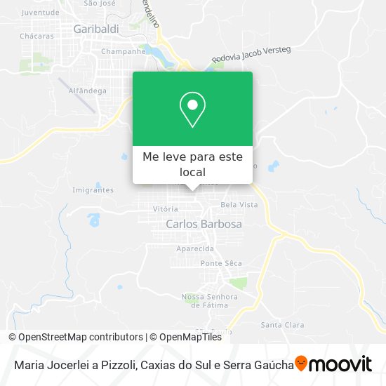 Maria Jocerlei a Pizzoli mapa