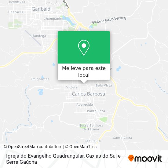 Igreja do Evangelho Quadrangular mapa