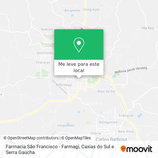 Farmacia São Francisco - Farmagi mapa