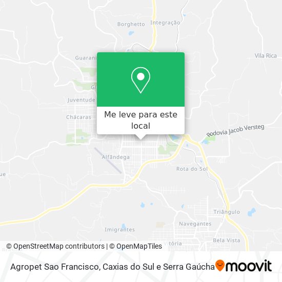Agropet Sao Francisco mapa