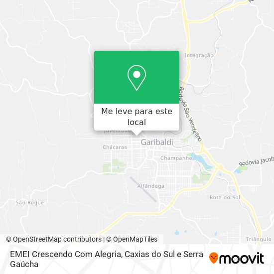 EMEI Crescendo Com Alegria mapa