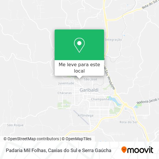 Padaria Mil Folhas mapa
