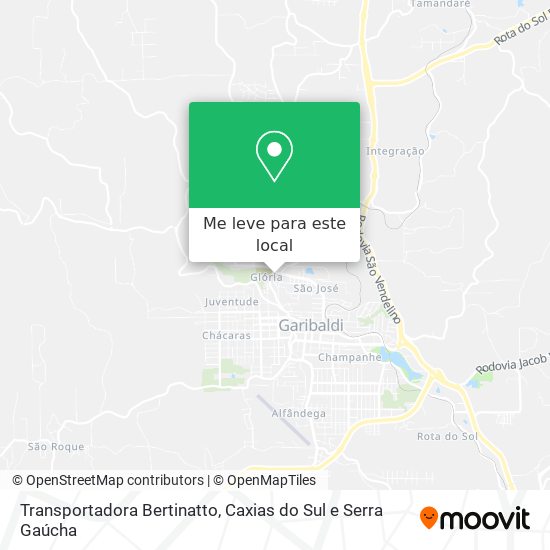 Transportadora Bertinatto mapa