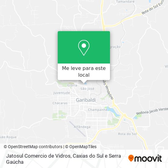 Jatosul Comercio de Vidros mapa