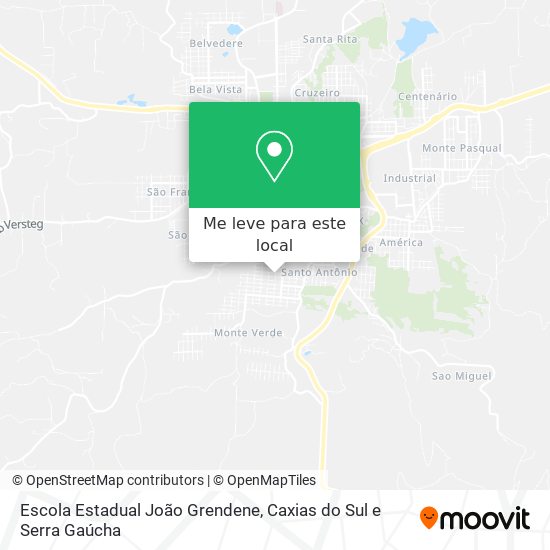 Escola Estadual João Grendene mapa