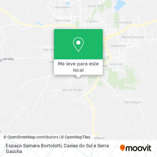 Espaço Samara Bortolotti mapa