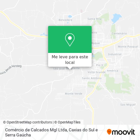 Comércio de Calcados Mgl Ltda mapa