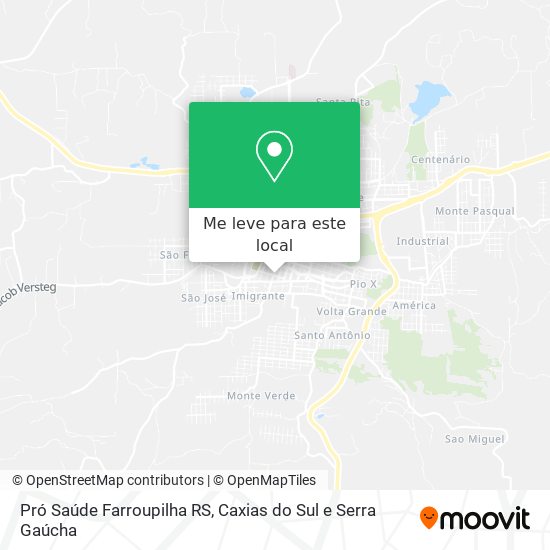 Pró Saúde Farroupilha RS mapa