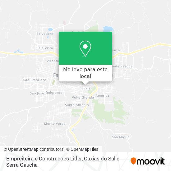 Empreiteira e Construcoes Lider mapa