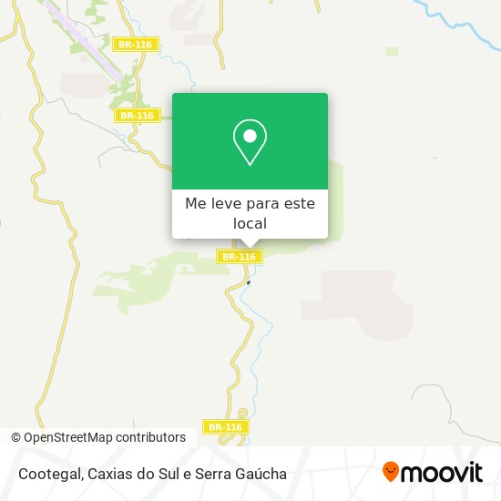 Cootegal mapa