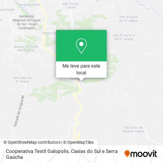 Cooperativa Textil Galopolis mapa