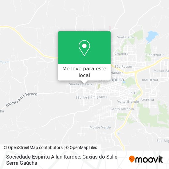 Sociedade Espirita Allan Kardec mapa
