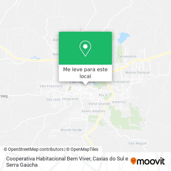 Cooperativa Habitacional Bem Viver mapa