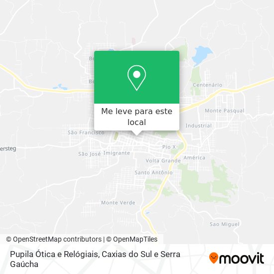 Pupila Ótica e Relógiais mapa