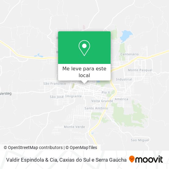 Valdir Espindola & Cia mapa