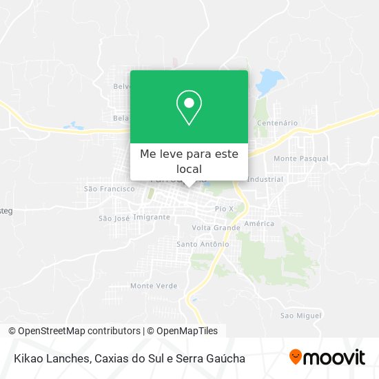 Kikao Lanches mapa
