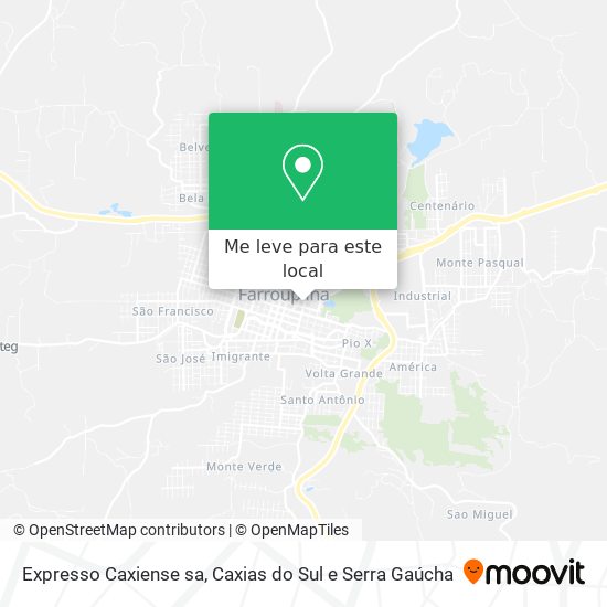Expresso Caxiense sa mapa