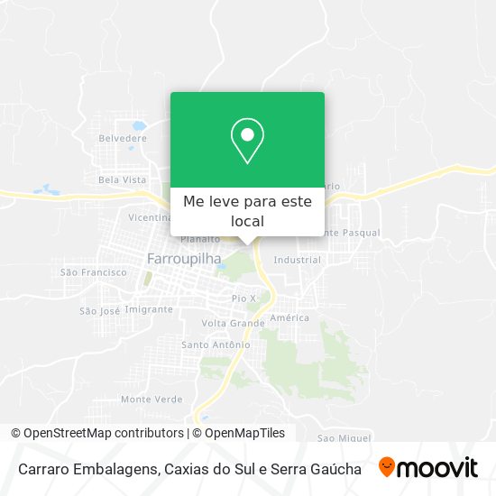 Carraro Embalagens mapa