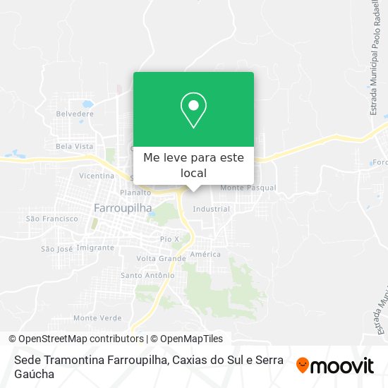 Sede Tramontina Farroupilha mapa
