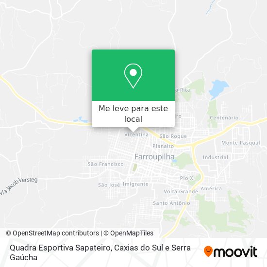 Quadra Esportiva Sapateiro mapa