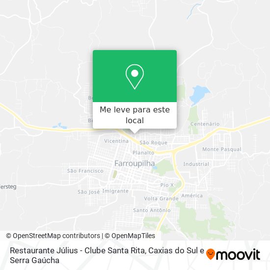 Restaurante Július - Clube Santa Rita mapa