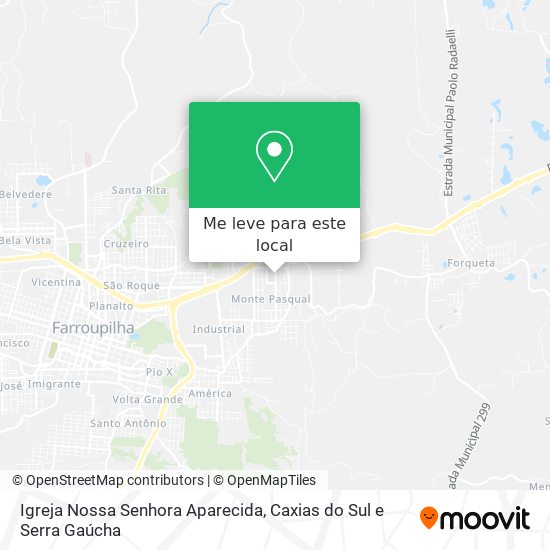 Igreja Nossa Senhora Aparecida mapa