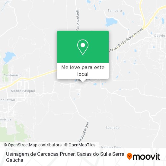 Usinagem de Carcacas Pruner mapa