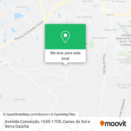 Avenida Conceição, 1650-1708 mapa