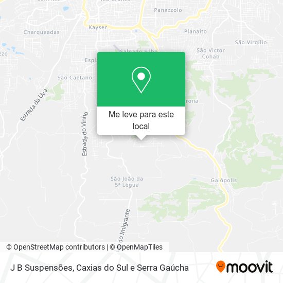 J B Suspensões mapa