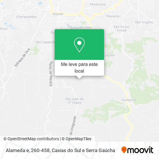 Alameda e, 260-458 mapa