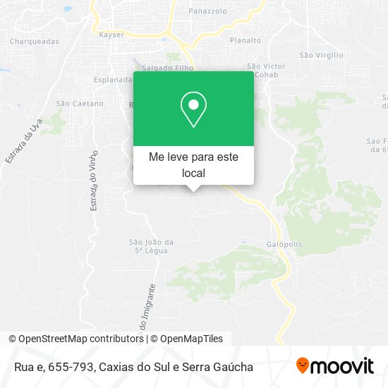 Rua e, 655-793 mapa