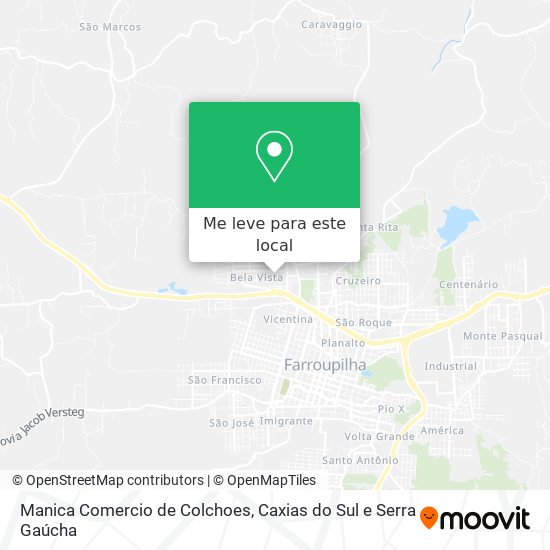 Manica Comercio de Colchoes mapa