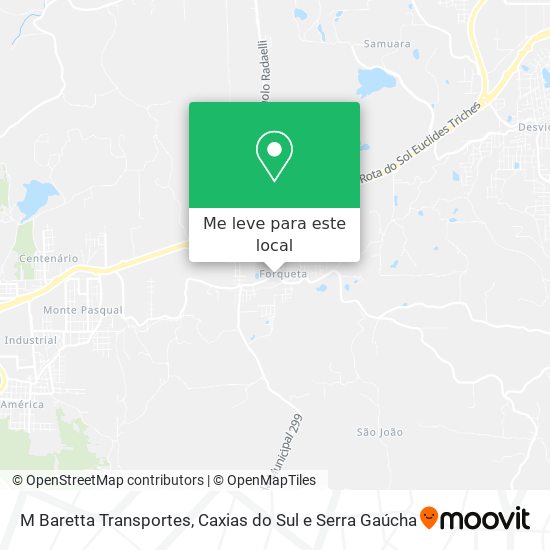 M Baretta Transportes mapa