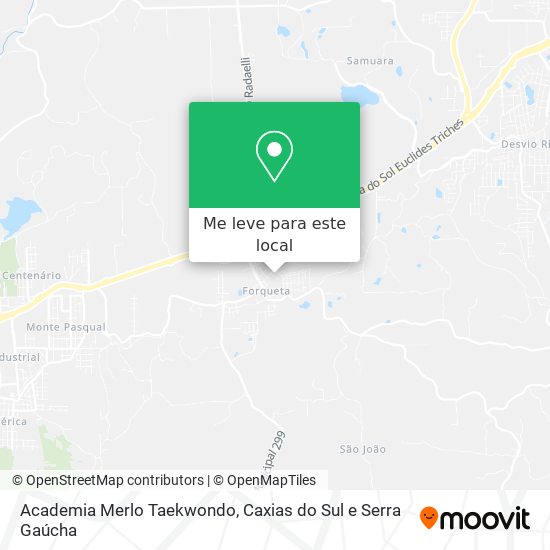 Academia Merlo Taekwondo mapa