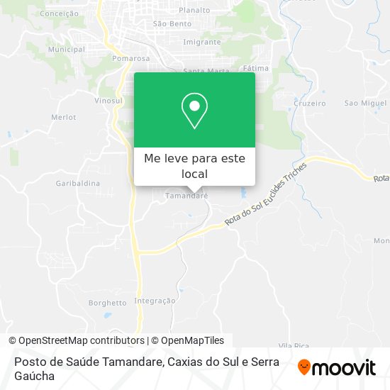 Posto de Saúde Tamandare mapa