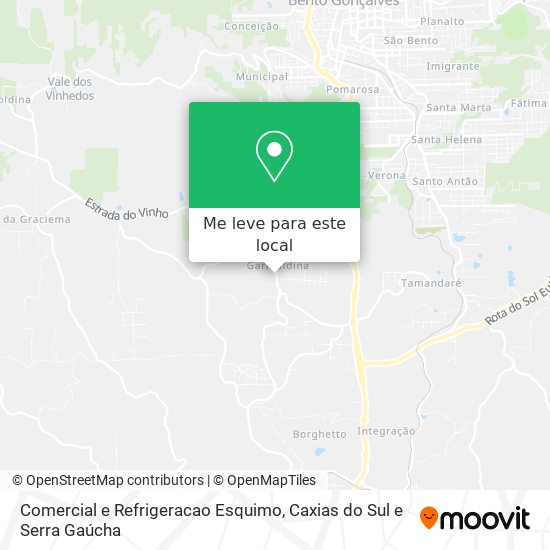 Comercial e Refrigeracao Esquimo mapa