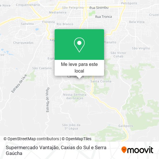 Supermercado Vantajão mapa