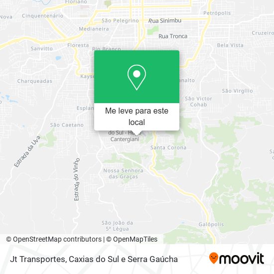 Jt Transportes mapa
